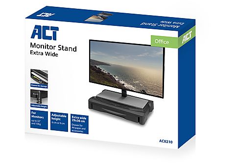 ACT AC8210 Monitorstandaard 1 Lade Wide