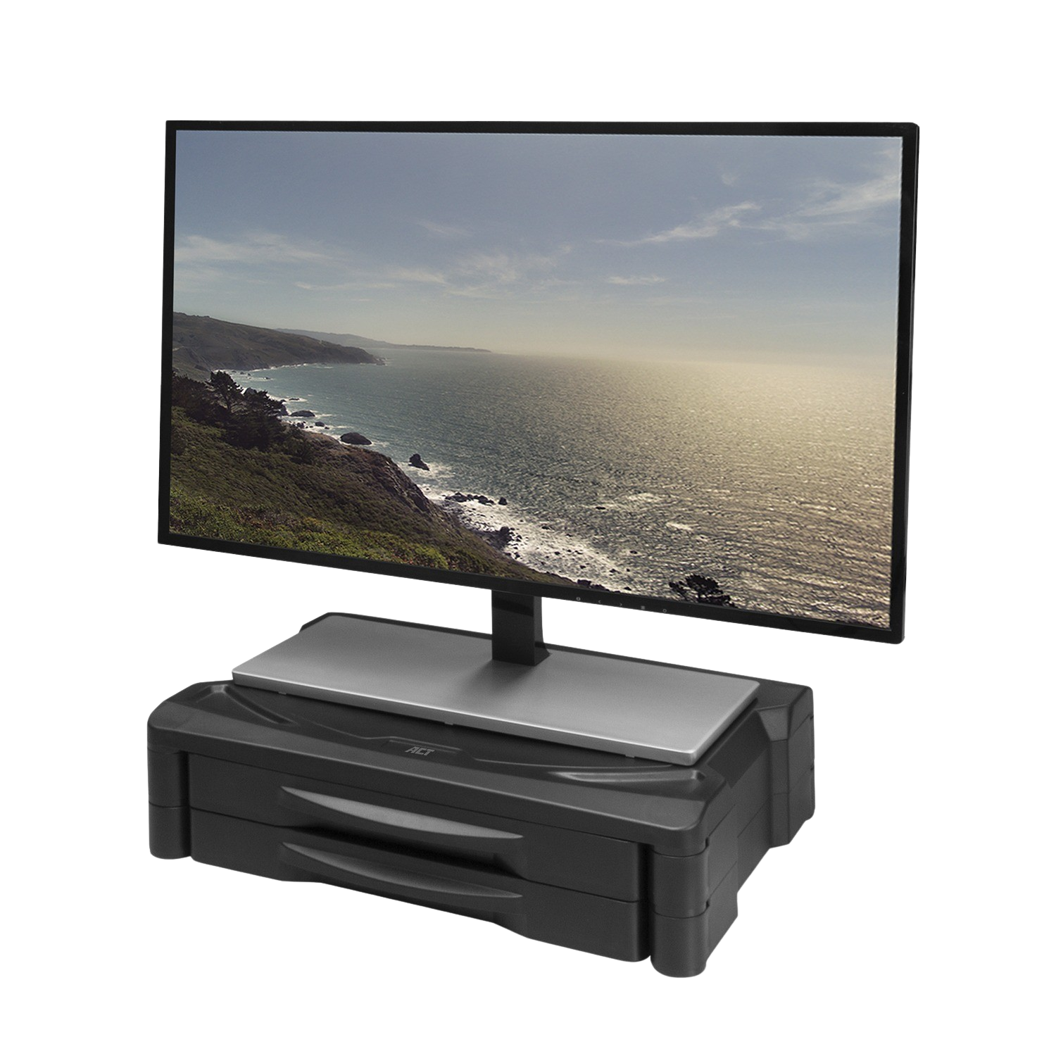 Act Ac8215 Monitorstandaard 2 Lade Wide