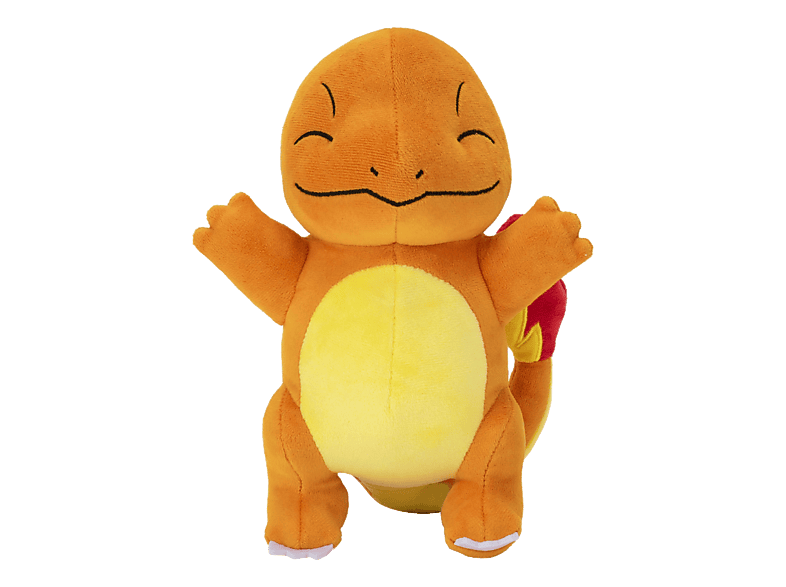 JAZWARES Pokémon - Glumanda (20 cm) Plüschfigur (Orange/Gelb/Rot)