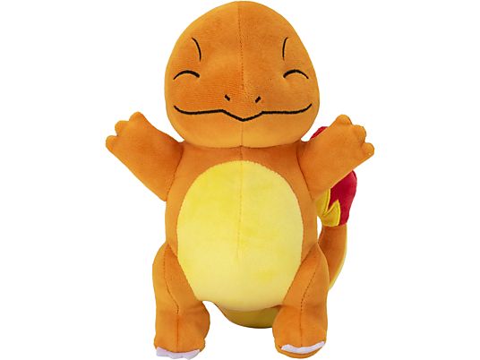 JAZWARES Pokémon - Charmander (20 cm) - Pupazzo di peluche (Arancione/Giallo/Rosso)