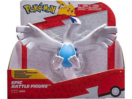 JAZWARES Figurine Pokémon Epic Battle - Lugia - Figurine de collection (Blanc/bleu)