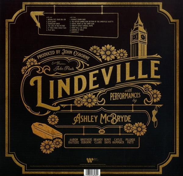 Albumcover mit Text 'Lindeville' und den Künstlern Ashley McBryde u.a.