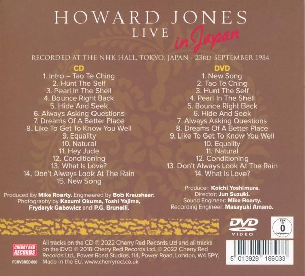 Howard Jones - Live In Japan (CD+DVD Digipak)  - (CD + DVD Video)