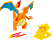 JAZWARES Pokémon Flame & Flight Deluxe - Glurak & Pikachu - Interaktive Spielfigur (Mehrfarbig)