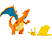 JAZWARES Pokémon Flame & Flight Deluxe - Dracaufeu & Pikachu - Figurine interactive (Multicolore)