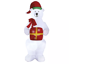 EMOS kültérre és beltérre, LED jegesmedve karácsonyi ajándékkal, felfújható, 240cm, hideg fehér (DCFC15) ()