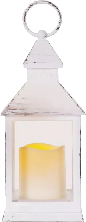 EMOS beltéri, LED dekoráció – lámpa, antik, fehér, villogó, 3x AAA, 1 LED, vintage (DCLV01)