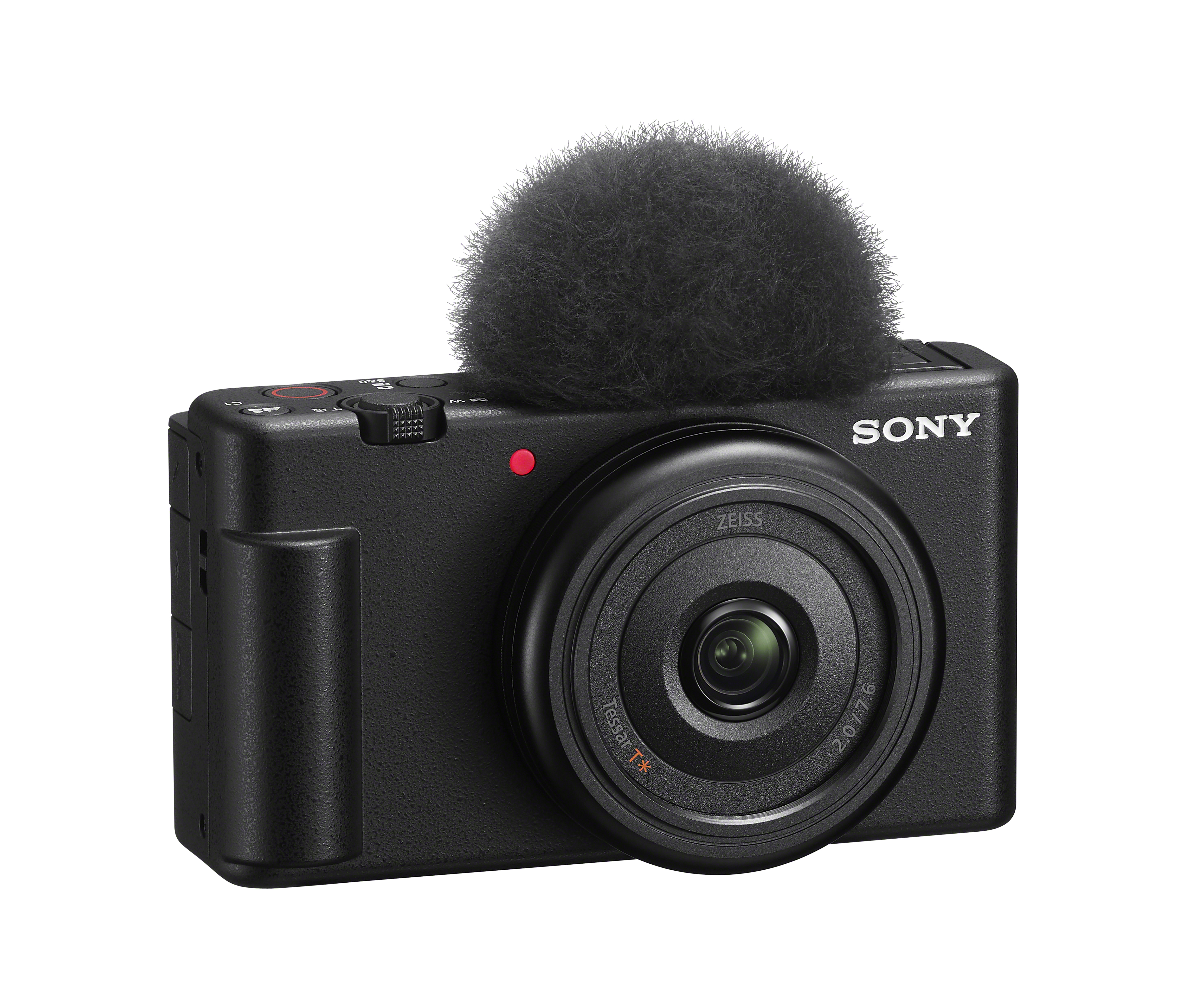 drehbares Display, Schwarz, Kamera, Zoom, Selfie-Touchdisplay, SONY ZV-1F und Klapp- Vlogging fine opt. Extra WLAN LCD Digitalkamera - 4K TFT