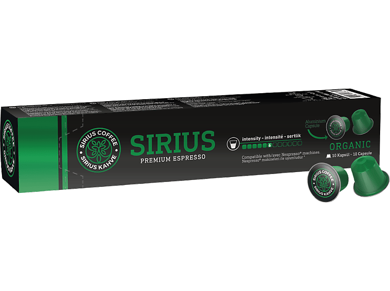 SIRIUS Premium 8 Organic Nespresso Uyumlu Kapsül Kahve