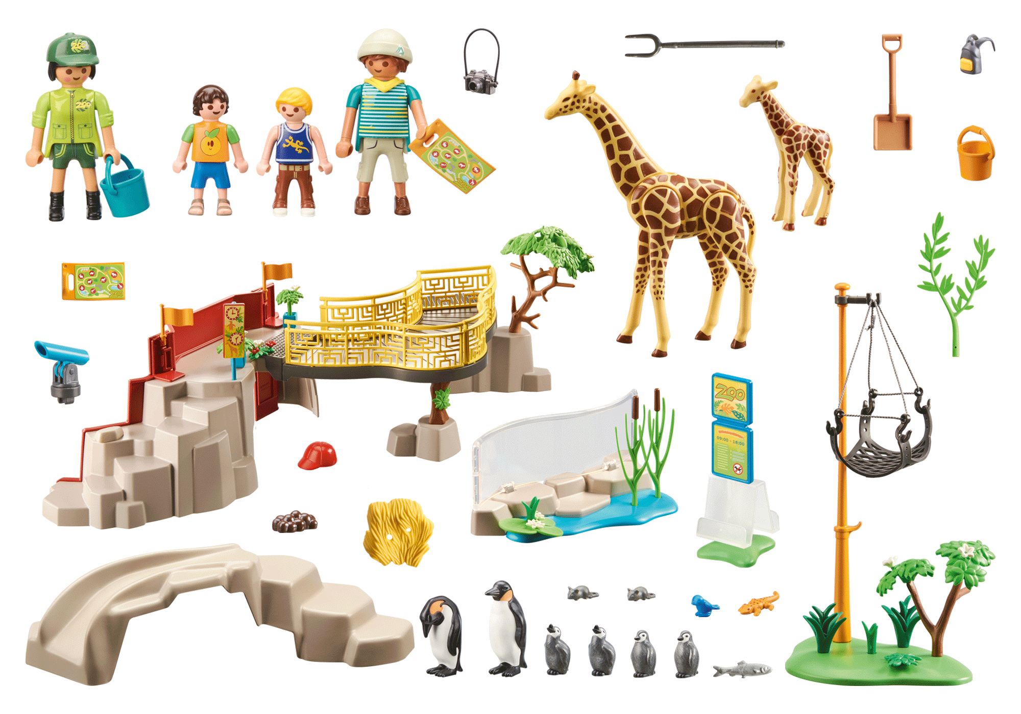 PLAYMOBIL 71190 Erlebnis-Zoo Spielset, Mehrfarbig
