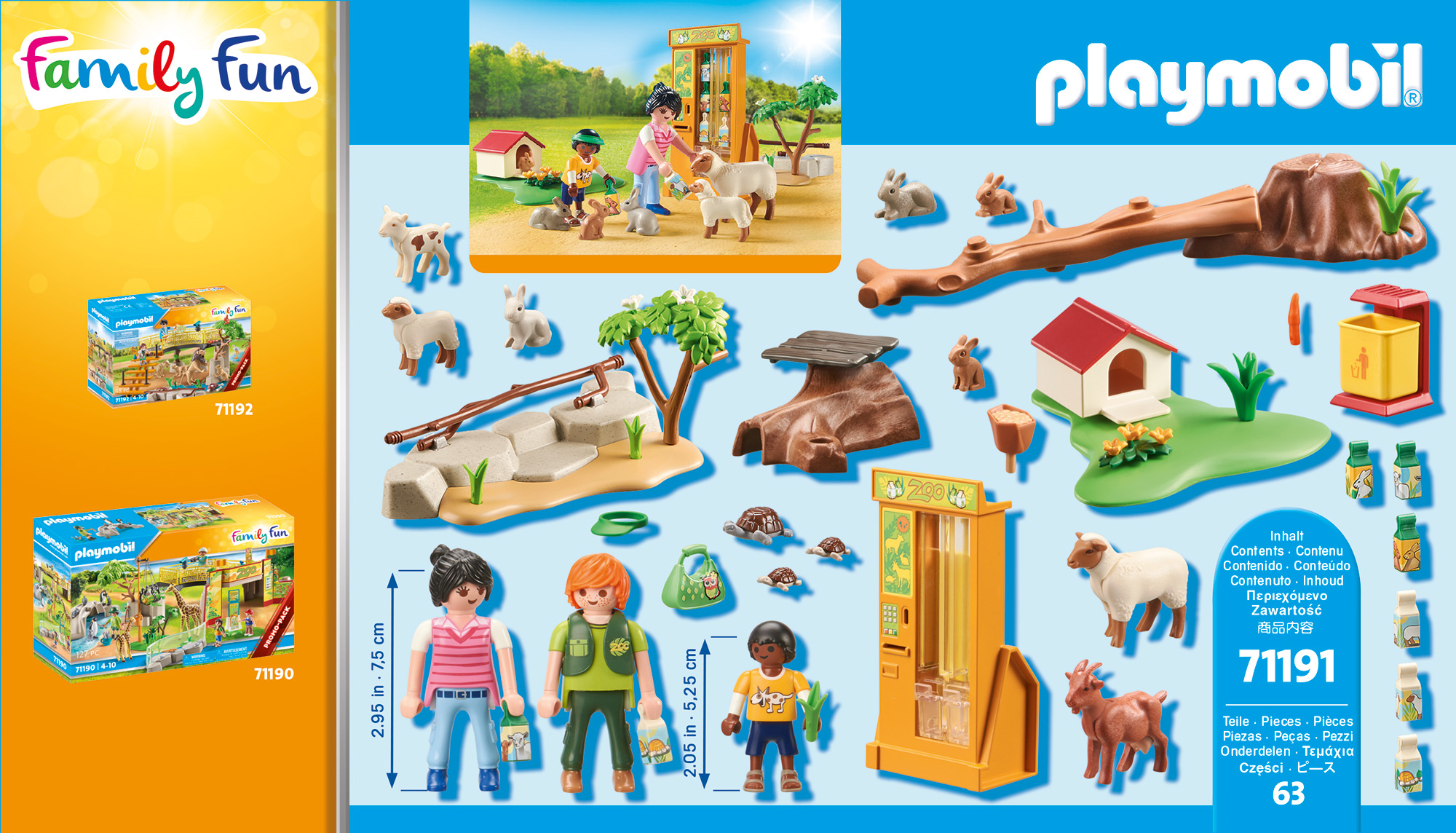 PLAYMOBIL 71190 Erlebnis-Zoo Spielset, Mehrfarbig