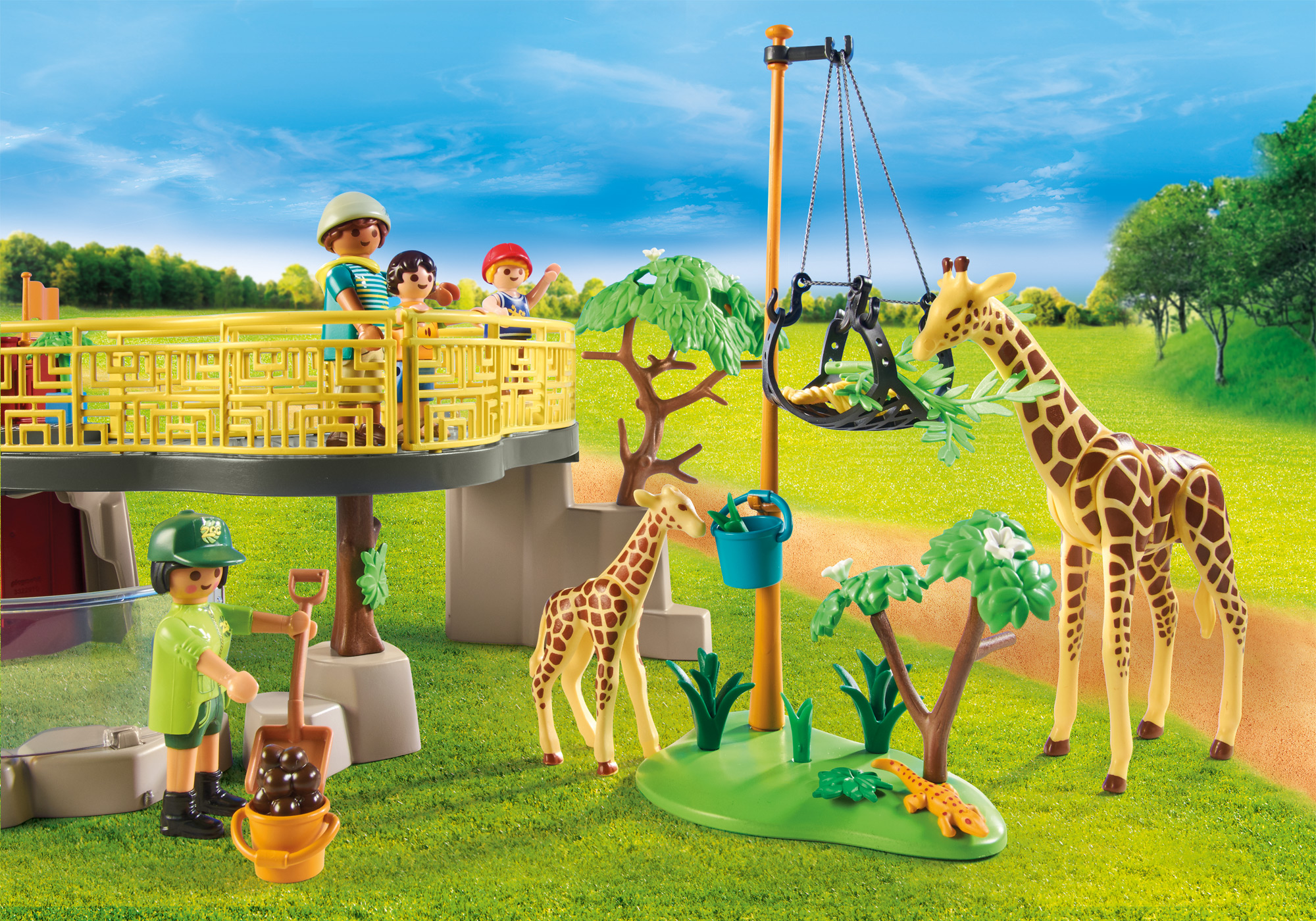 PLAYMOBIL 71190 Erlebnis-Zoo Spielset, Mehrfarbig