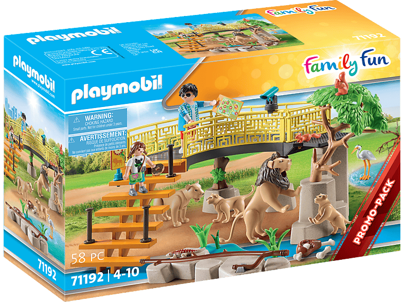 PLAYMOBIL 71192 Löwen im Spielset, Freigehege Mehrfarbig