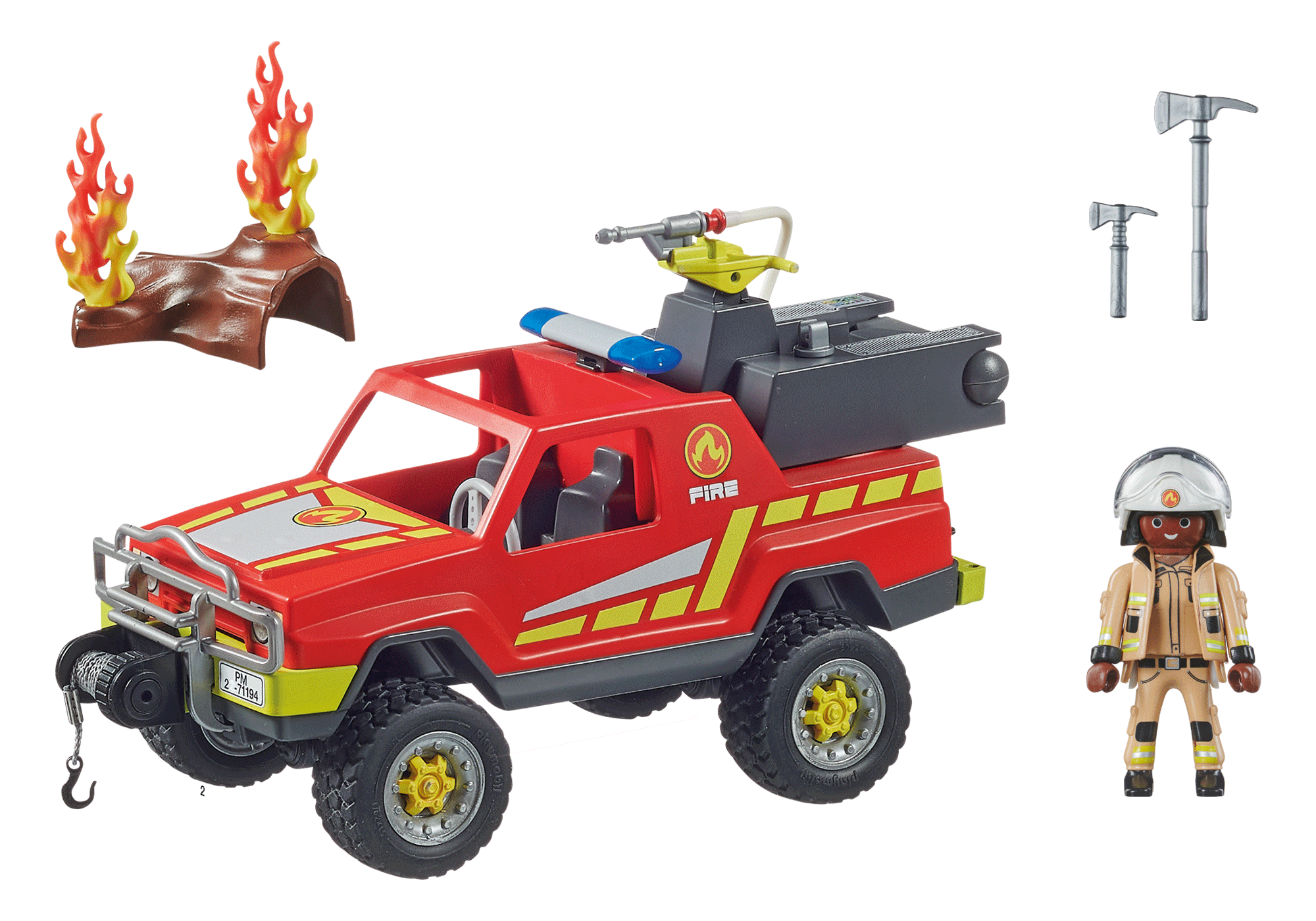 PLAYMOBIL 71194 Feuerwehr-Löschtruck Spielset, Mehrfarbig