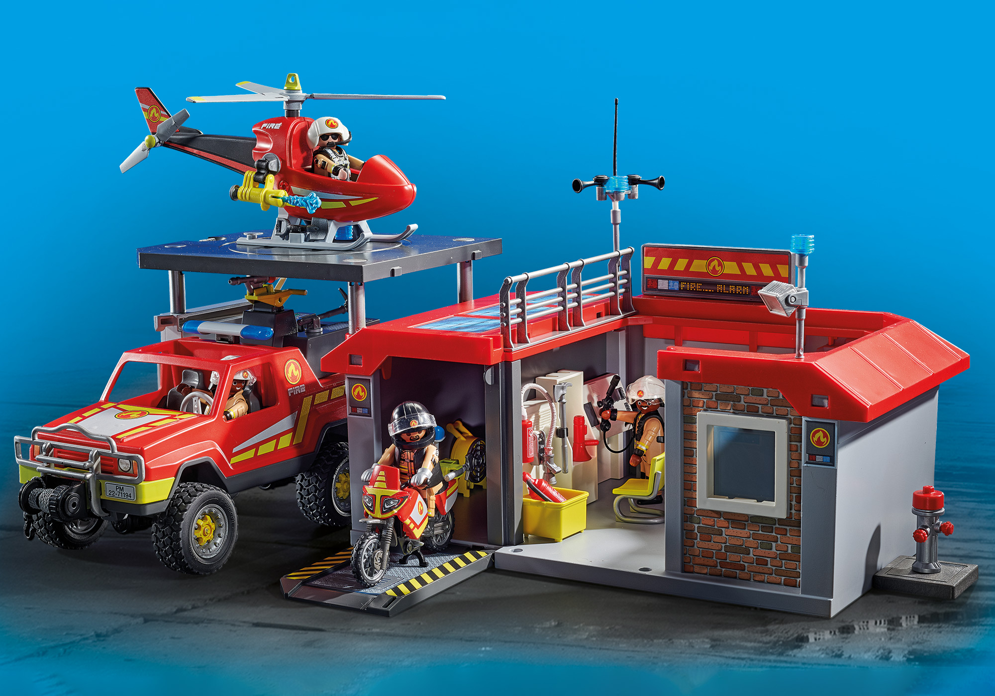 PLAYMOBIL 71194 Feuerwehr-Löschtruck Spielset, Mehrfarbig