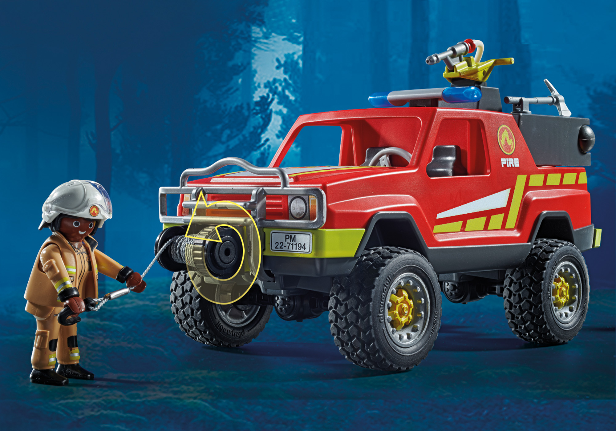PLAYMOBIL 71194 Feuerwehr-Löschtruck Spielset, Mehrfarbig