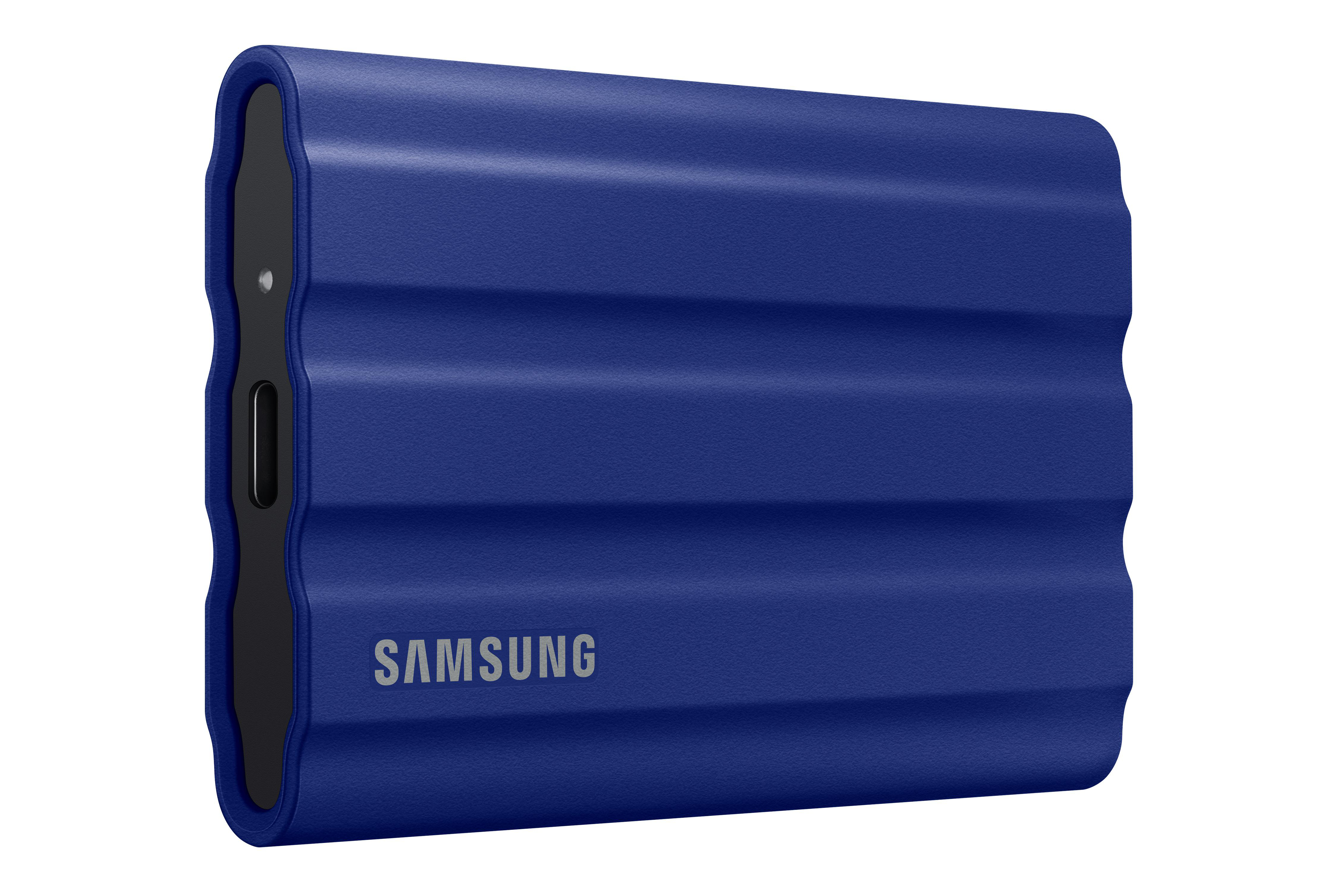 SAMSUNG Portable SSD T7 Shield Blau TB Festplatte, 1 SSD, extern, PC/Mac