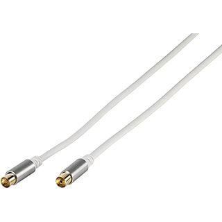 VIVANCO 43151 Premium Antennen Kabel, 2m, 90dB, vergoldete Kontakte