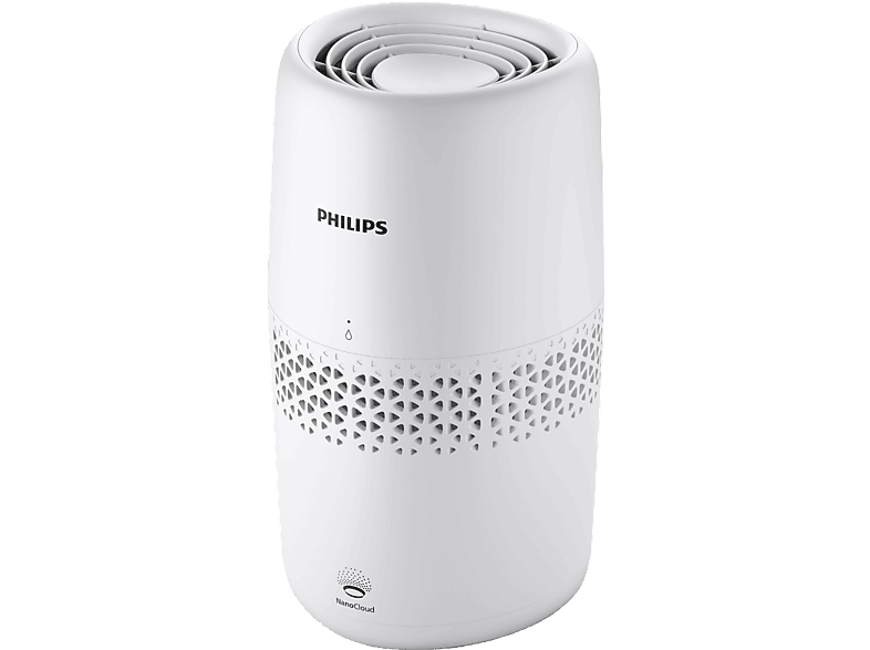 Humidificador - Philips HU2510/10, 99% menos bacterias, Bajo consumo de energía, 190 ml/h, 31 m², Blanco