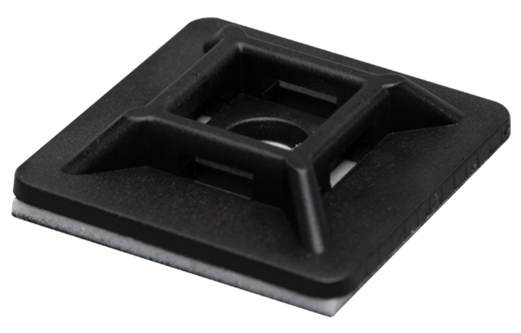 HOME kábelkötegelő talp, 28x28mm, 50 darab/csomag, fekete (CTT 28/BK)