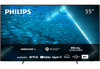 PHILIPS OLED707 55'' OLED 4K UHD Android-TV med Ambilight (55OLED707/12)