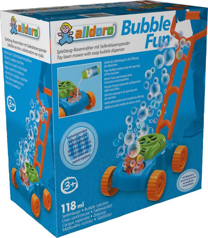 OUTDOOR ACTIVE Seifenblasen-Rasenmäher, mechanisch Spielzeugrasenmäher Mehrfarbig