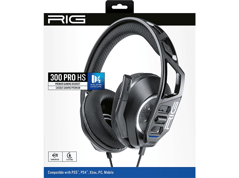 Nacon Gaming Headset RIG 300 Pro schwarz HS für PS5, PS4