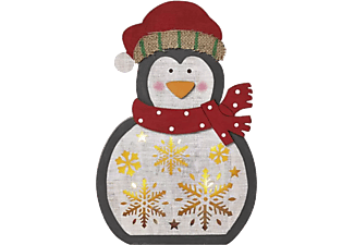 EMOS beltéri, LED karácsonyi pingvin, fa, 30 cm, 2x AA, 5 LED, meleg fehér (DCWW08) ()