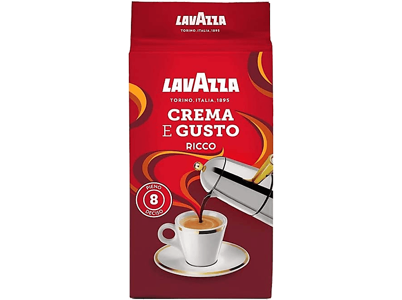 Café molido, italiano, Lavazza Crema e Gusto, bloques de 8.8 oz