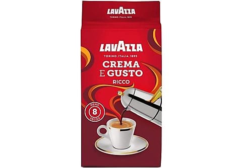 Café molido  Lavazza Crema e gusto ricco, Sabor caramelo, 250 g