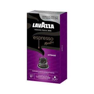 Cápsulas monodosis - Lavazza Espresso Inteso, 10 cápsulas, Compatibles con el sistema Nespresso