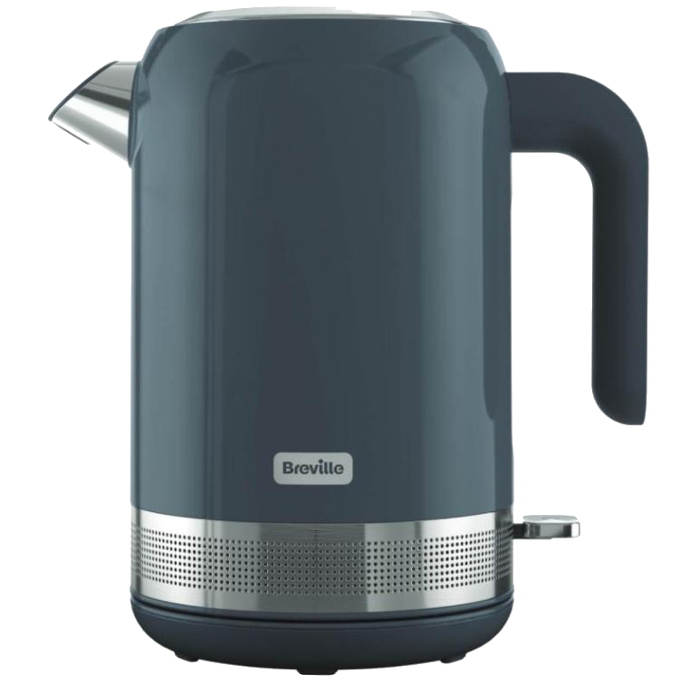 Hervidor de agua - Breville High Gloss VKT157X, 2400 W, 1.7 l, Rotación 360º, Gris