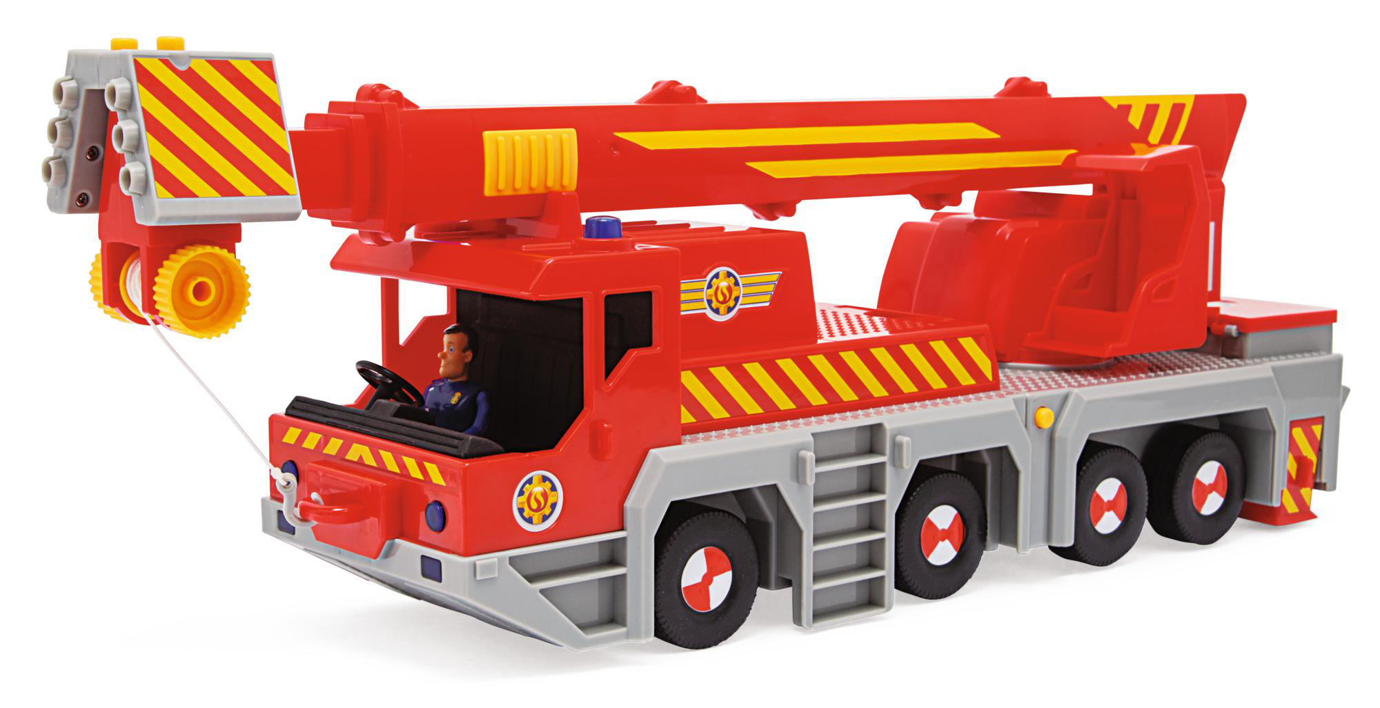 Rettungskran SIMBA Sam Spielzeugauto TOYS Feuerwehrmann Mehrfarbig 2-in-1