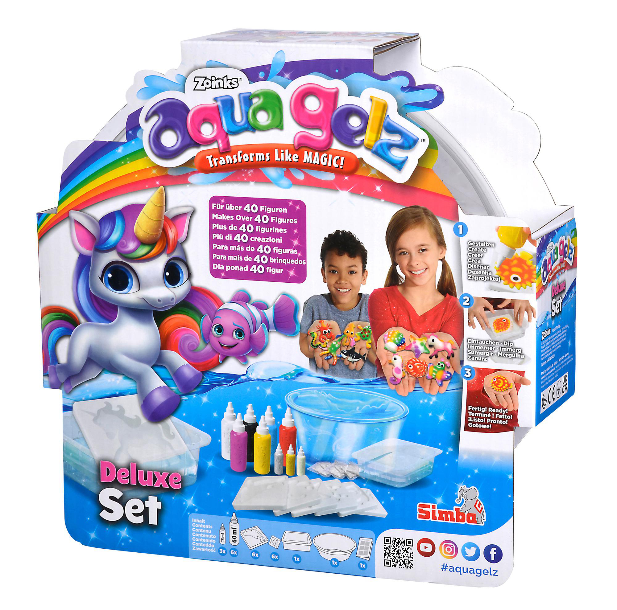 SIMBA TOYS Aqua Deluxe Gelz Set Mehrfarbig Spielset