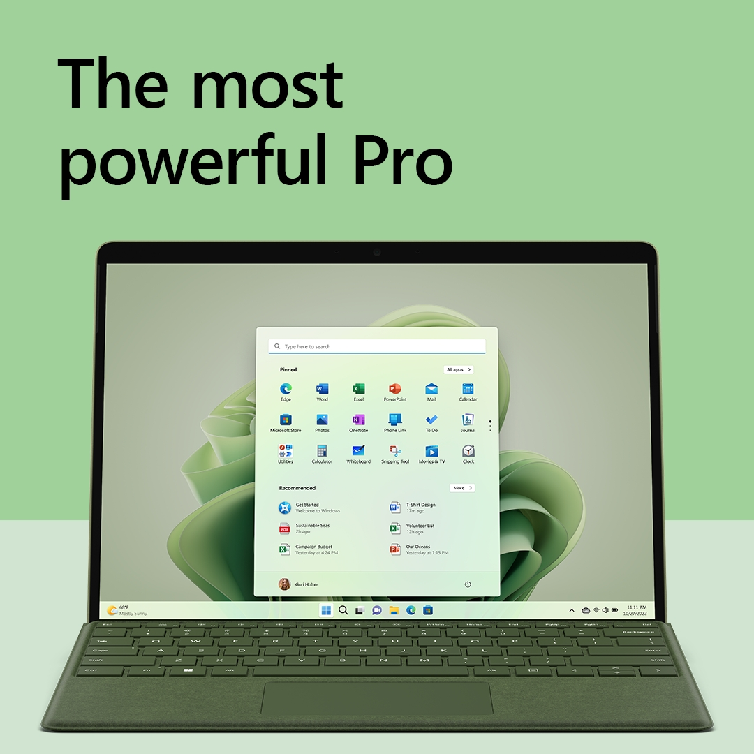 MICROSOFT Surface Pro 9 - 13 Zoll - Intel® Core™ i5 i5-1235U (evo) - 8 GB - 256 GB - Intel® Iris® Xᵉ - Windows 11 Home