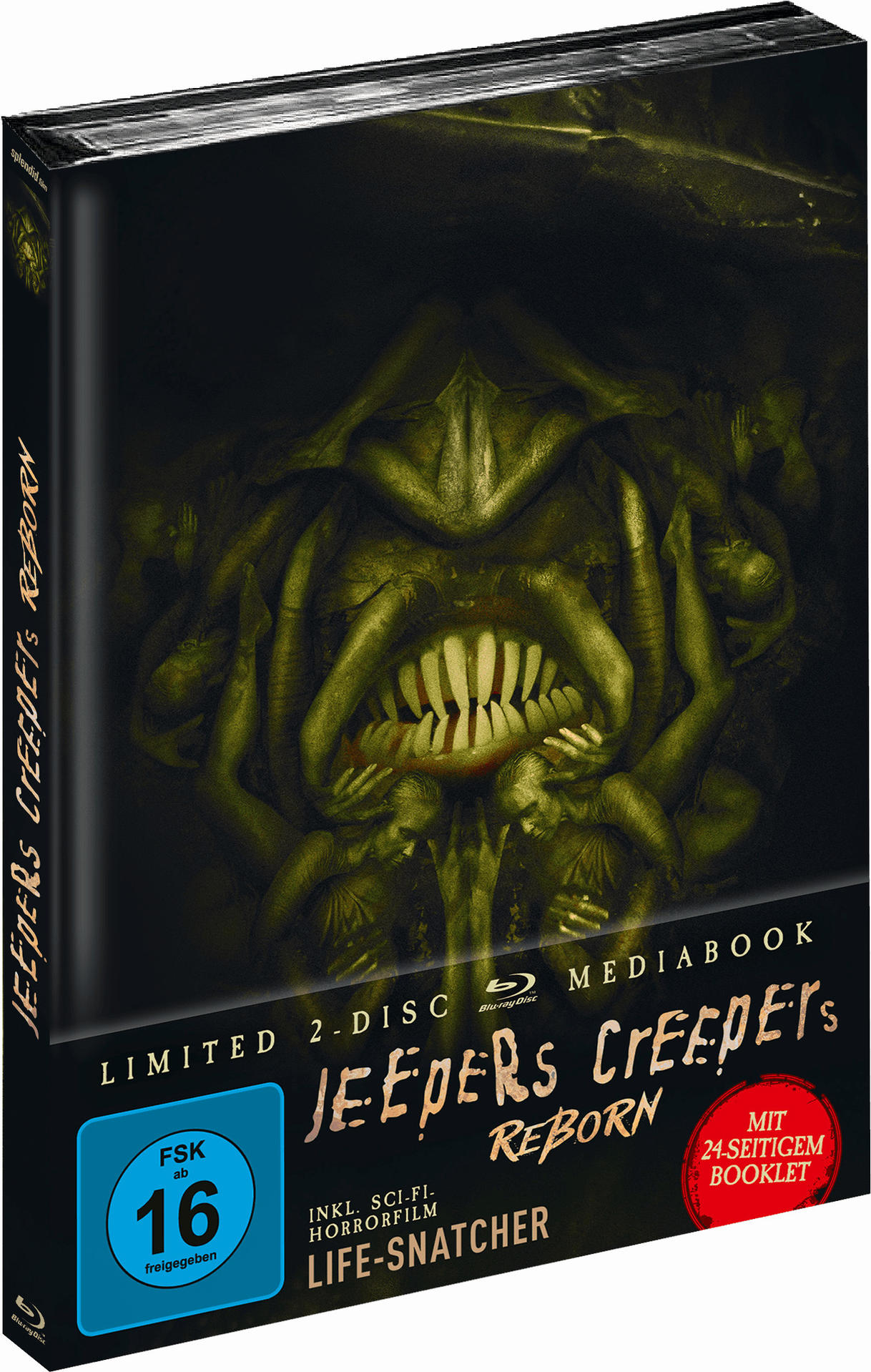 DVD-Hülle eines Horrorfilms mit einem gruseligen Bild auf dem Cover.