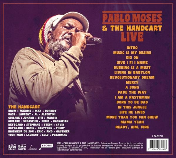 Pablo -& The Handcart's- Moses - Live  - (CD)