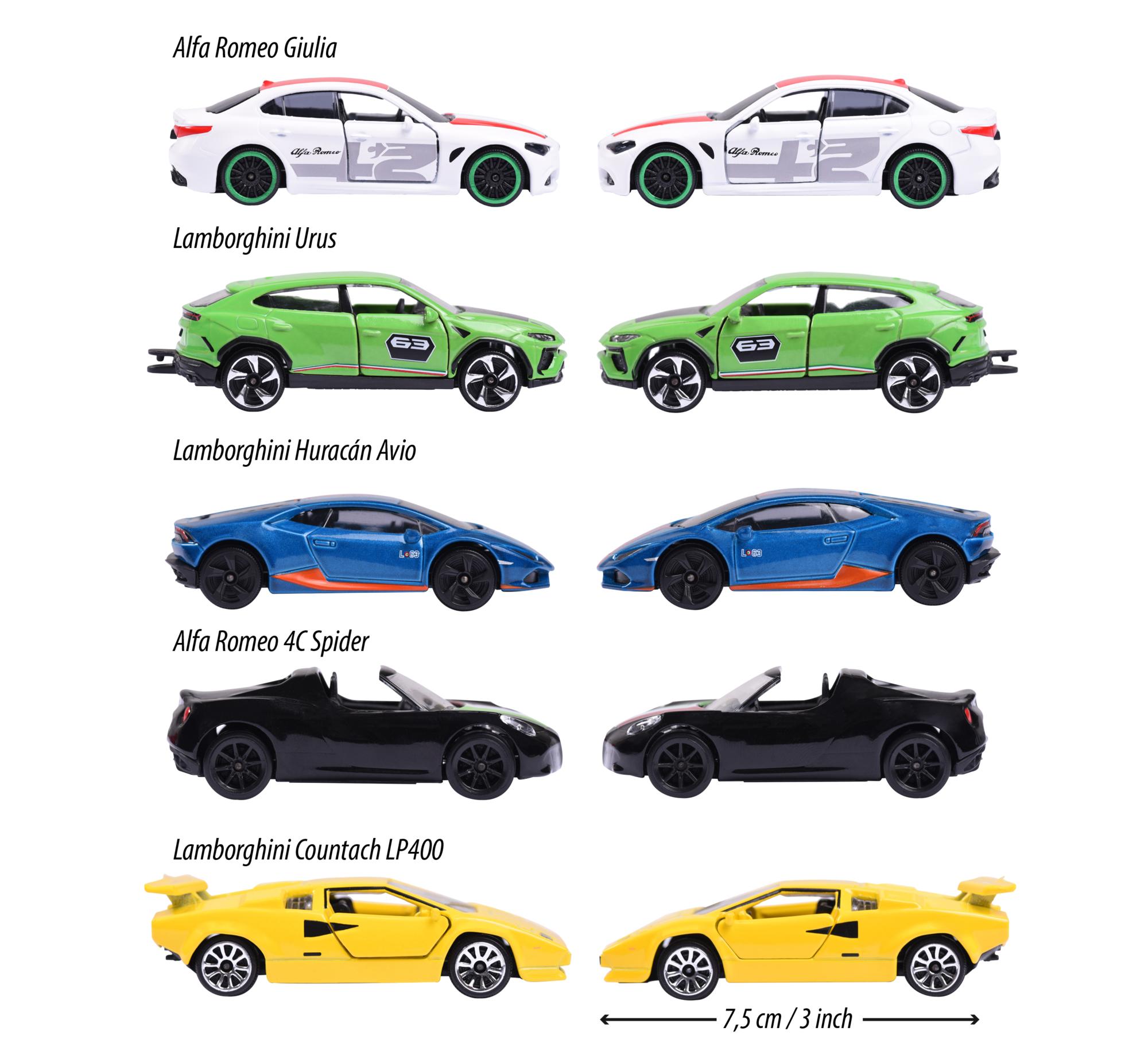Cars Mehrfarbig Italy Geschenkset MAJORETTE Spielzeugauto Teile Dream 5