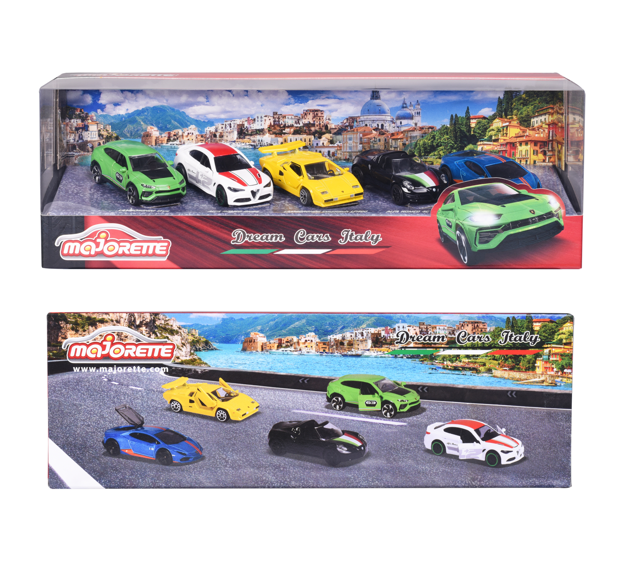 Mehrfarbig Italy 5 Spielzeugauto Cars Dream Geschenkset MAJORETTE Teile