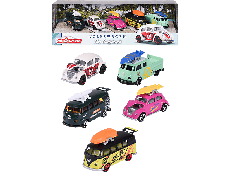 MAJORETTE VW The Originals Spielzeugauto Mehrfarbig Set 5 Teile