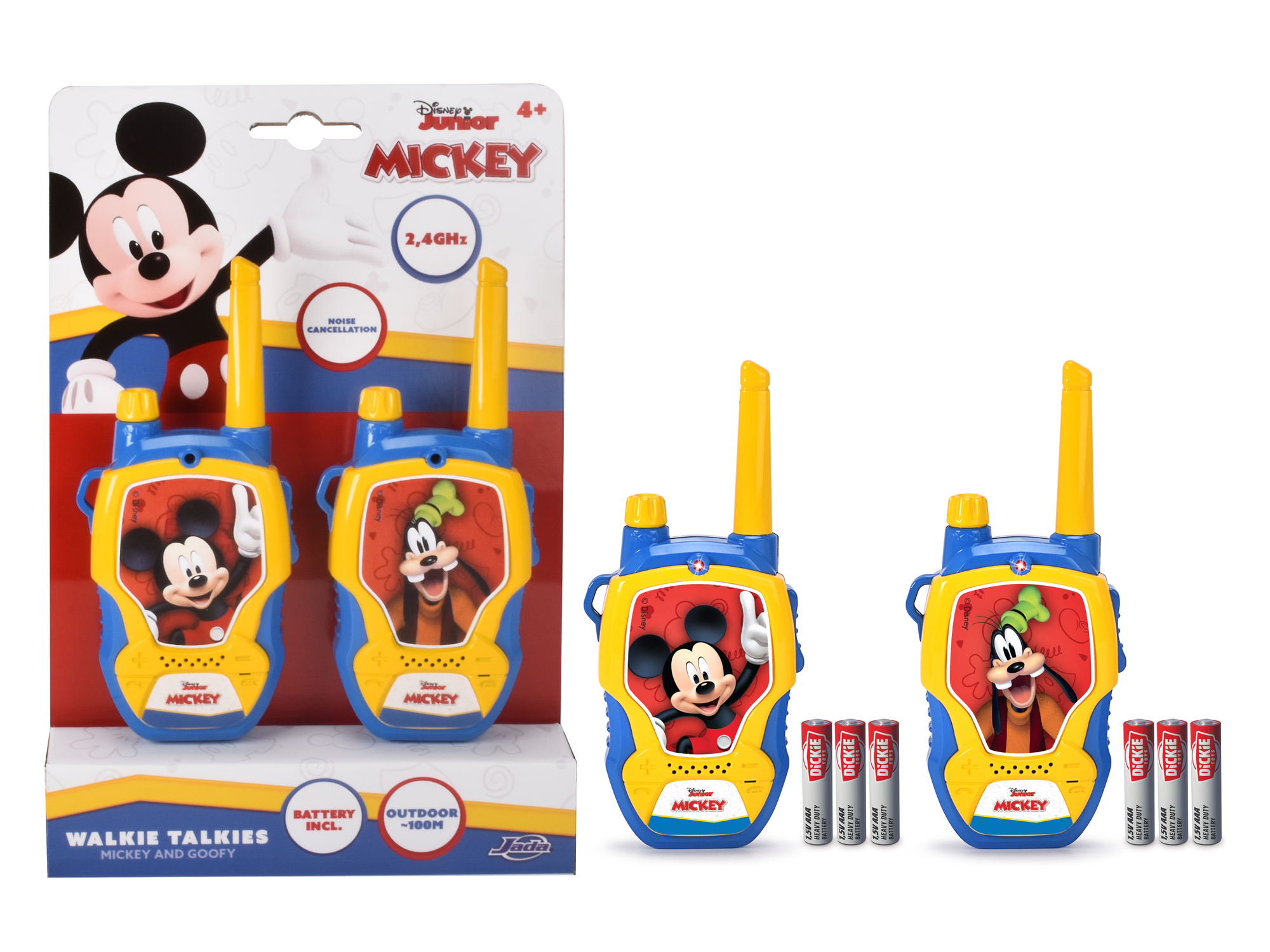 JADA Walkie Talkie Mickey Walkie-Talkie Blau/Gelb