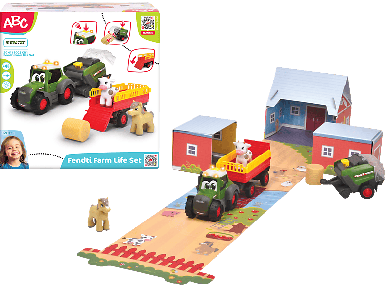 DICKIE-TOYS Life Spielset Farm Mehrfarbig ABC Fendti Set