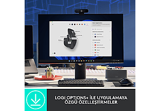 LOGITECH MX Master 3S Performans 8000 DPI Optik Sensörlü Sessiz Kablosuz Mouse - Siyah_4