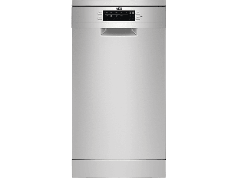 AEG FFB62427ZM Keskeny mosogatógép 9 teríték, inox, inverter, AirDry, LED kijelző, pr., 4 hőm.