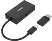 HAMA FIC kártyaolvasó; USB HUB, OTG adapter kombó, fekete (200125)
