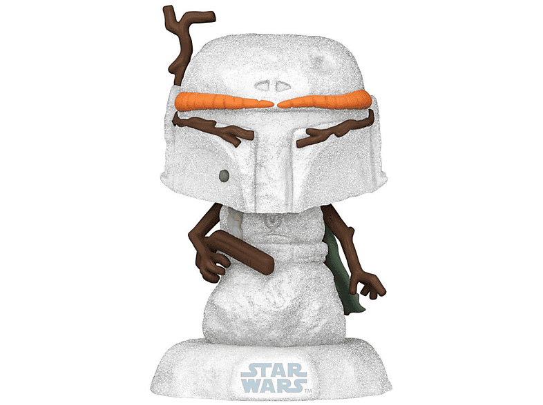 Figura Funko Pop! - Star Wars Holiday: Snowman Boba Fett, Vinilo, 9.5 cm