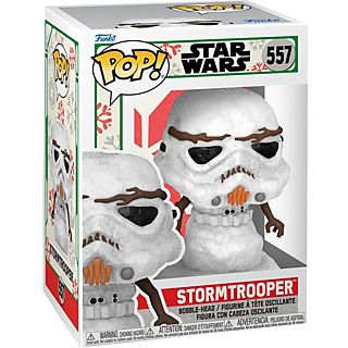 Figura Funko Pop! - Star Wars Holiday: Snowman Stormtrooper, Vinilo, 9.5 cm