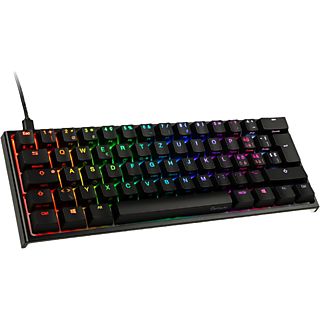 DUCKY ONE 2 Mini - Gaming-Tastatur, Kabelgebunden, QWERTZ, 60%, Mechanisch, Cherry MX Brown, Schwarz/Weiss