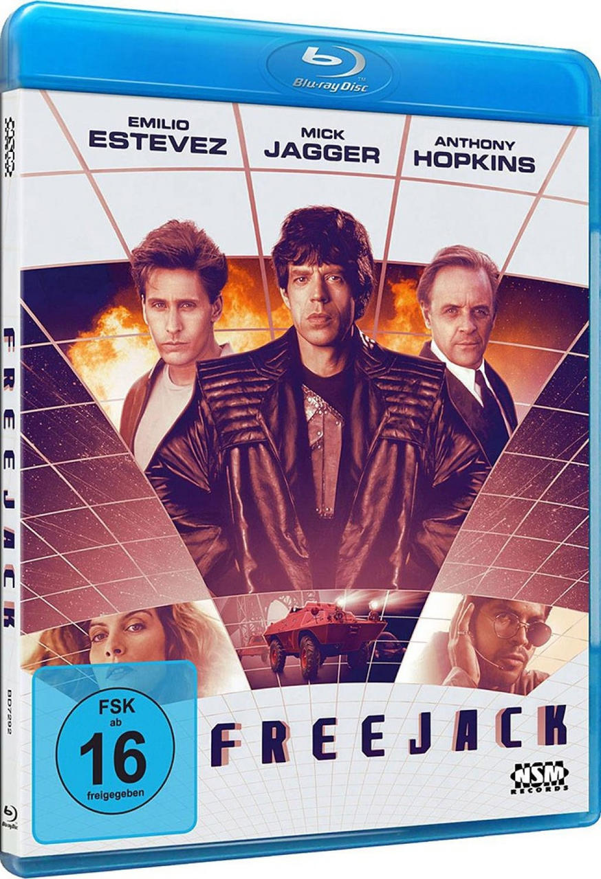 Blu-ray-Filmcover: Emilio Estevez, Mick Jagger, Anthony Hopkins in einem Sci-Fi-Design.