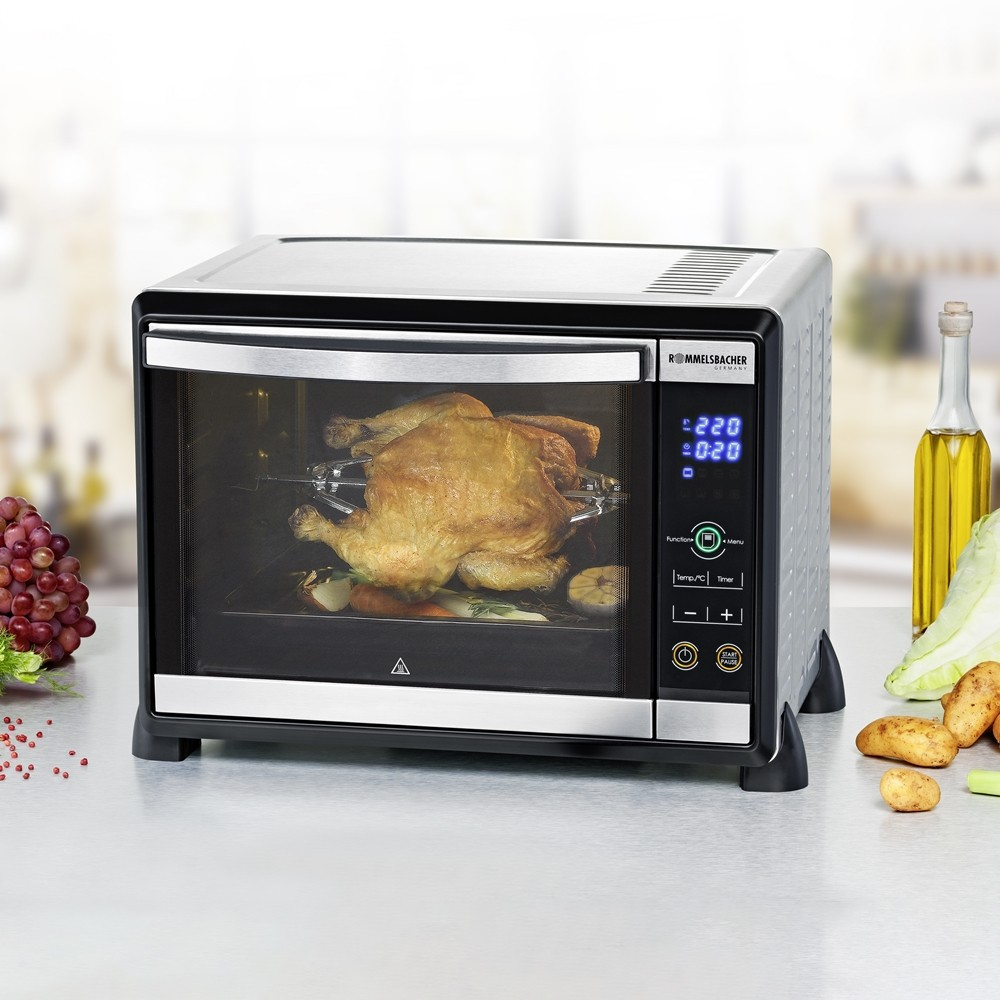 ROMMELSBACHER BGE 1580/E - Minibackofen (Edelstahl)
